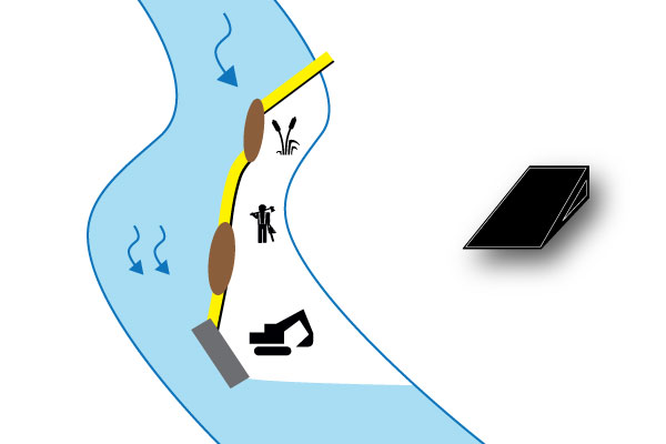 batardeaux-banc-ilots-parallele-riviere-water-gate-megasecureurope banco de arena de río ataguías