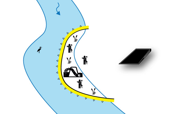 batardeaux-parallele-riviere-water-gate-megasecureurope ataguía paralela al río